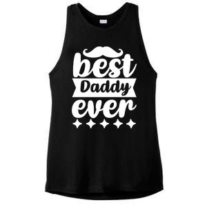 Best Daddy Ever Ladies PosiCharge Tri-Blend Wicking Tank