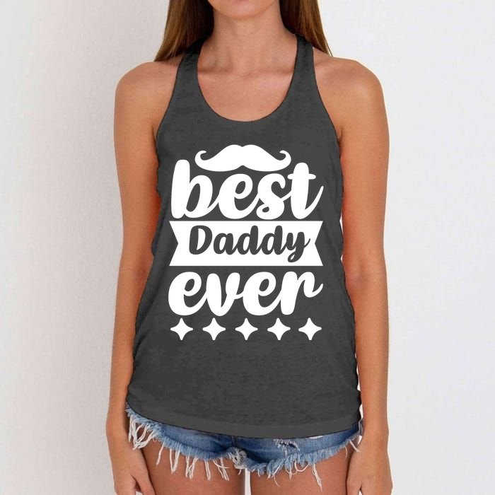 Best Daddy Ever Women's Knotted Racerback Tank