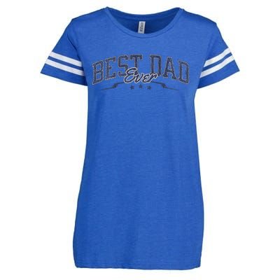 Best Dad Ever Celebrate Dads Birthday Fathers Day Enza Ladies Jersey Football T-Shirt