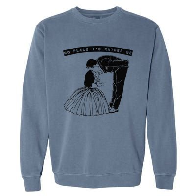 Best Dad Ever Fathers Day Dad Daughter Father Daughter Dance Garment-Dyed Sweatshirt