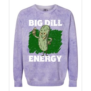 Big Dill Energy Lover Pickles Cute Gift Colorblast Crewneck Sweatshirt