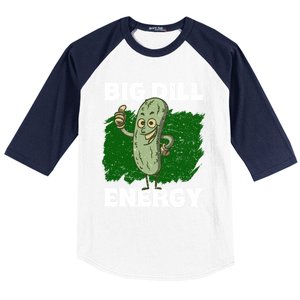 Big Dill Energy Lover Pickles Cute Gift Baseball Sleeve Shirt