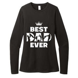 Best Dad Ever Funny Father's Day Womens CVC Long Sleeve Shirt