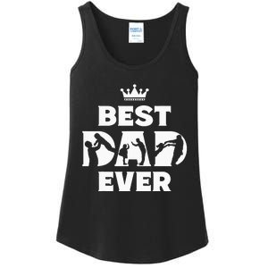 Best Dad Ever Funny Father's Day Ladies Essential Tank