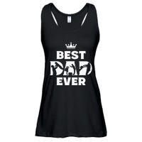 Best Dad Ever Funny Father's Day Ladies Essential Flowy Tank