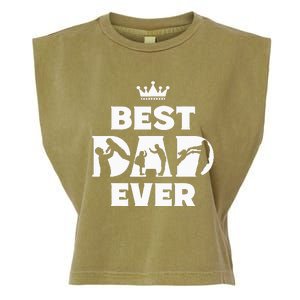 Best Dad Ever Funny Father's Day Garment-Dyed Women's Muscle Tee