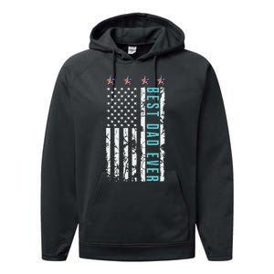 Best dad ever for Father's day from Son Daughter Performance Fleece Hoodie