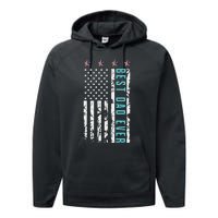 Best dad ever for Father's day from Son Daughter Performance Fleece Hoodie