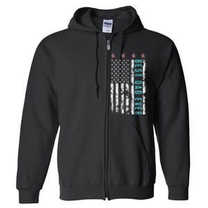 Best dad ever for Father's day from Son Daughter Full Zip Hoodie