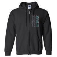 Best dad ever for Father's day from Son Daughter Full Zip Hoodie