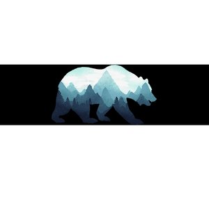 Bear Double Exposure Surreal Wildlife Animal Bumper Sticker