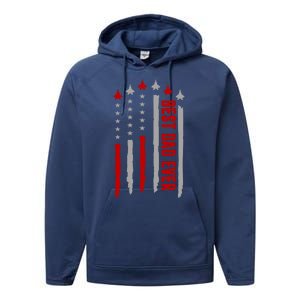 Best Dad Ever USA Flag Cute Gift Performance Fleece Hoodie