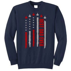 Best Dad Ever USA Flag Cute Gift Tall Sweatshirt