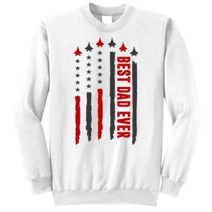 Best Dad Ever USA Flag Cute Gift Sweatshirt