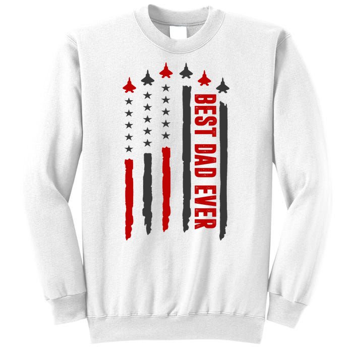 Best Dad Ever USA Flag Cute Gift Sweatshirt