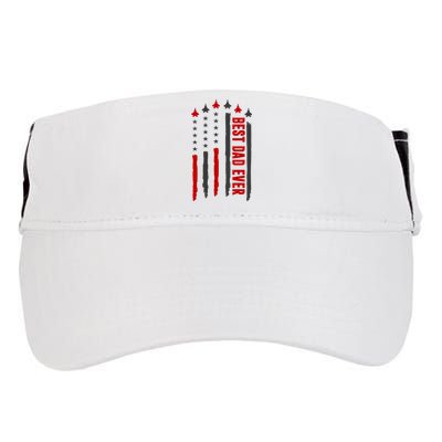 Best Dad Ever USA Flag Cute Gift Adult Drive Performance Visor