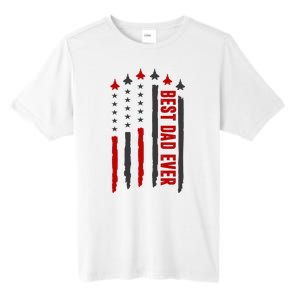 Best Dad Ever USA Flag Cute Gift Tall Fusion ChromaSoft Performance T-Shirt