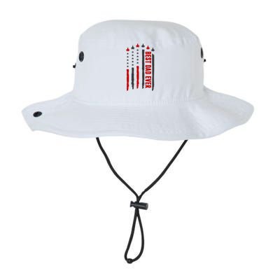 Best Dad Ever USA Flag Cute Gift Legacy Cool Fit Booney Bucket Hat