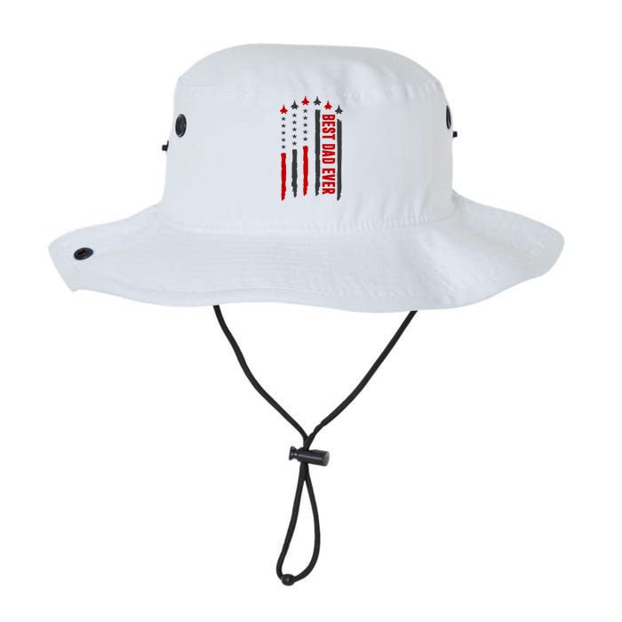 Best Dad Ever USA Flag Cute Gift Legacy Cool Fit Booney Bucket Hat