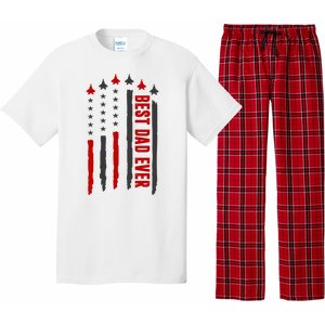 Best Dad Ever USA Flag Cute Gift Pajama Set