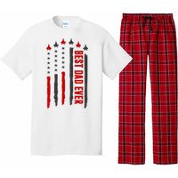 Best Dad Ever USA Flag Cute Gift Pajama Set