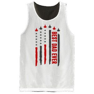 Best Dad Ever USA Flag Cute Gift Mesh Reversible Basketball Jersey Tank