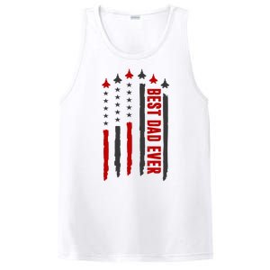 Best Dad Ever USA Flag Cute Gift PosiCharge Competitor Tank