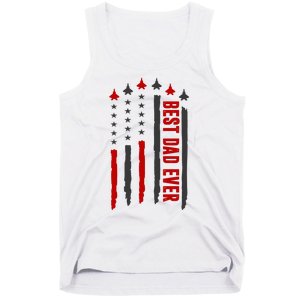 Best Dad Ever USA Flag Cute Gift Tank Top