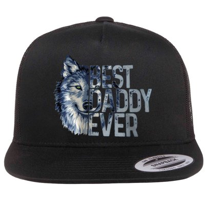 Best Daddy Ever Wolf Father Day Flatbill Hat