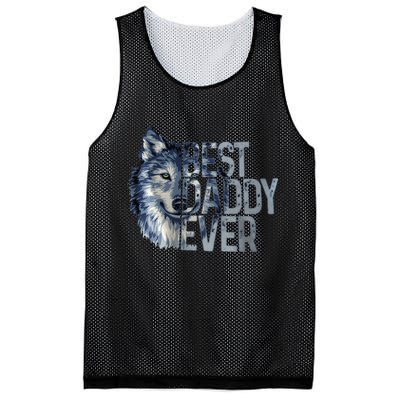 Best Daddy Ever Wolf Father Day Mesh Reversible Basketball Jersey Tank