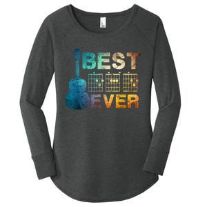 Best Dad Ever Guitar Chords Guitarist Father Fathers Day Women's Perfect Tri Tunic Long Sleeve Shirt