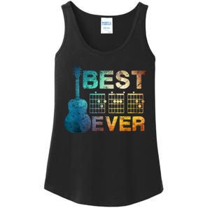 Best Dad Ever Guitar Chords Guitarist Father Fathers Day Ladies Essential Tank