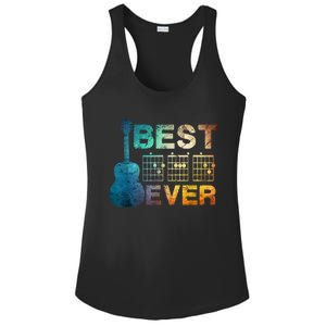 Best Dad Ever Guitar Chords Guitarist Father Fathers Day Ladies PosiCharge Competitor Racerback Tank