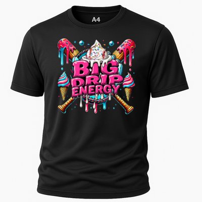 Big Drip Energy Baseball Drip Ice Cream Sprinkles Performance Shirt