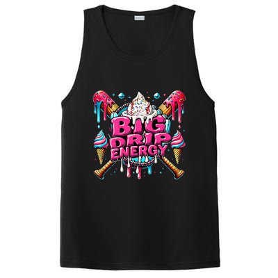 Big Drip Energy Baseball Drip Ice Cream Sprinkles PosiCharge Competitor Tank