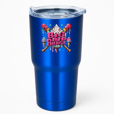Big Drip Energy Baseball Drip Ice Cream Sprinkles Tumbler