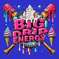 Big Drip Energy Baseball Drip Ice Cream Sprinkles Visor