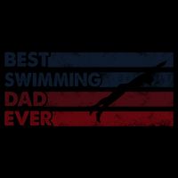 Best Dad Ever Father Vintage Swimming Cool Gift Cooling Performance Crew T-Shirt