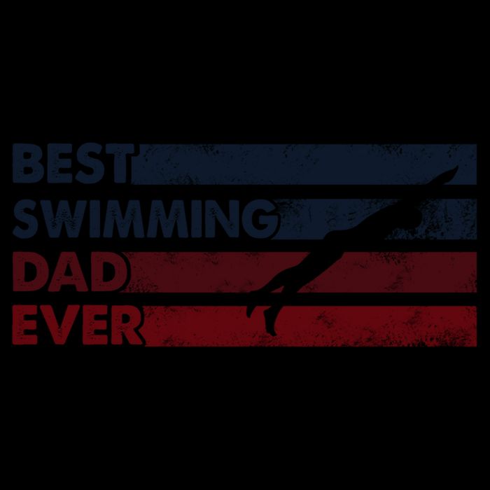 Best Dad Ever Father Vintage Swimming Cool Gift Cooling Performance Crew T-Shirt
