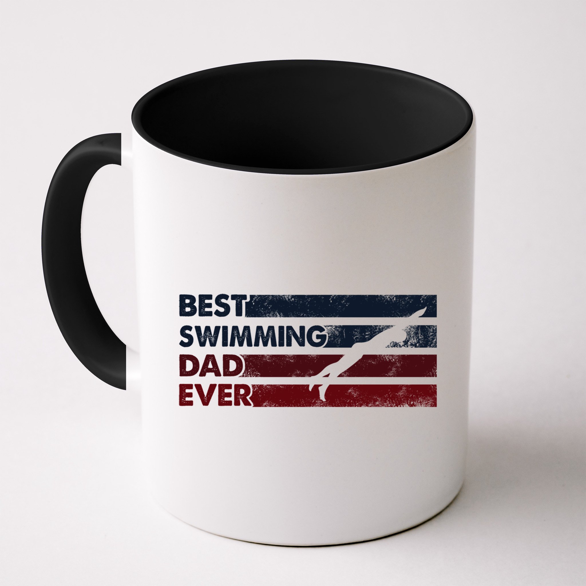 Best Dad Ever Father Vintage Swimming Cool Gift Mug