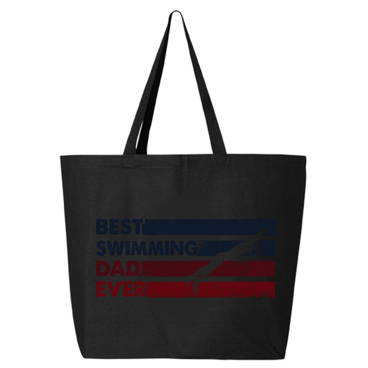 Best Dad Ever Father Vintage Swimming Cool Gift 25L Jumbo Tote