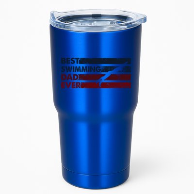 Best Dad Ever Father Vintage Swimming Cool Gift Tumbler