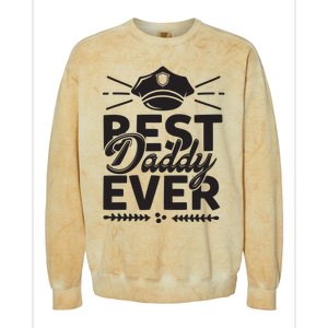 Best Daddy Ever Colorblast Crewneck Sweatshirt