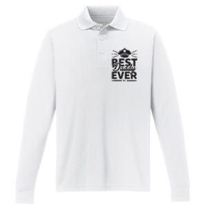 Best Daddy Ever Performance Long Sleeve Polo