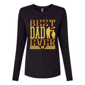 Best Dad Ever Womens Cotton Relaxed Long Sleeve T-Shirt