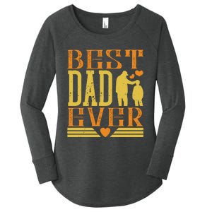 Best Dad Ever Women's Perfect Tri Tunic Long Sleeve Shirt