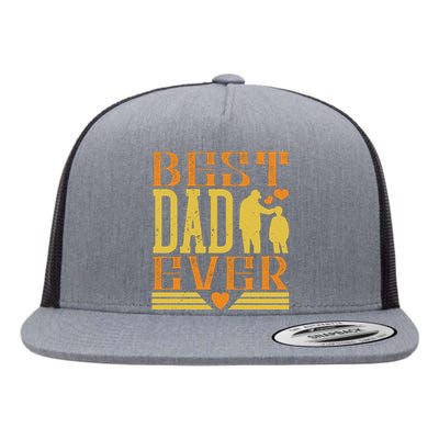 Best Dad Ever Flat Bill Trucker Hat