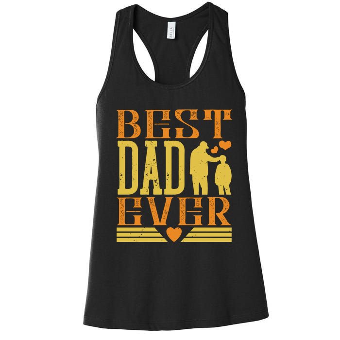 Best Dad Ever Women's Racerback Tank