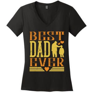 Best Dad Ever Women's V-Neck T-Shirt