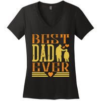 Best Dad Ever Women's V-Neck T-Shirt